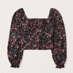 A&F Long sleeve squareneck top